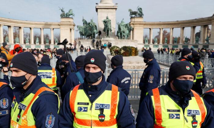 Hungarians Protest Against Lockdown Despite Gathering Ban