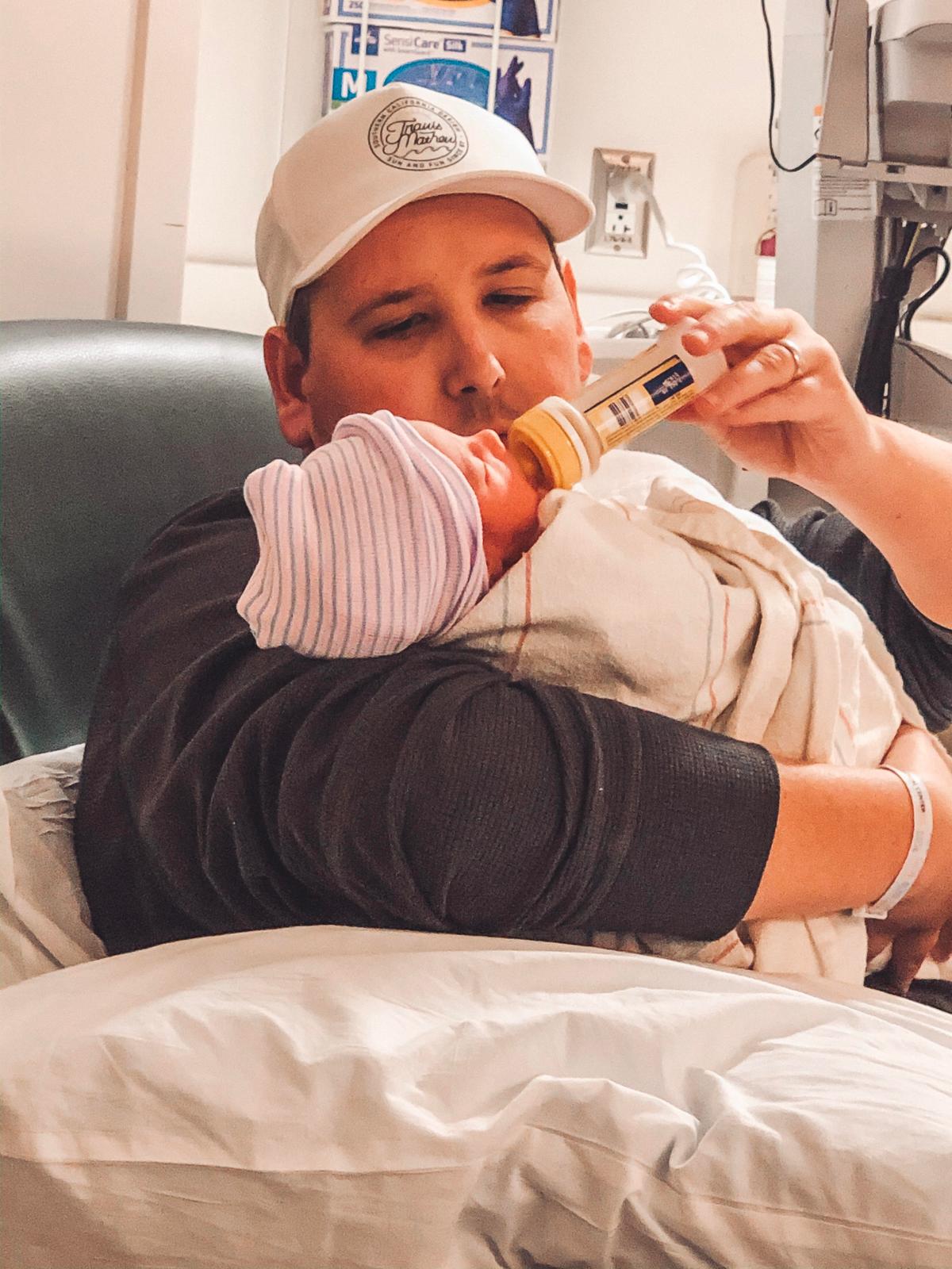Matt Zieman with his baby son, Blake William. (Courtesy of <a href="https://www.facebook.com/jackie.latimer3">Jackie Zieman</a>)