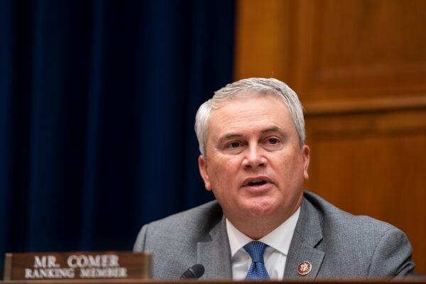 Ranking member James Comer (R-Ky.) of the House Oversight and Reform Committee in Washington on Sept. 30, 2020. (Alex Edelman-Pool/Getty Images)