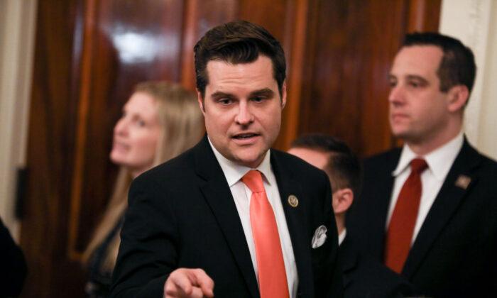 Rep. Gaetz Says He'd Resign Seat If Asked to Defend Trump at Trial