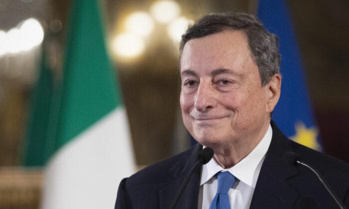 Italy’s Draghi Wins Support of 2 Rival Parties for New Government