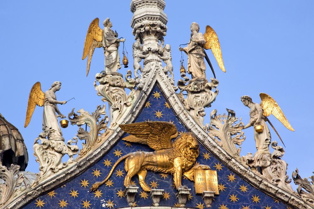 The winged lion is a symbol of Venice and of St. Mark.(Bill Perry/Shutterstock.com)