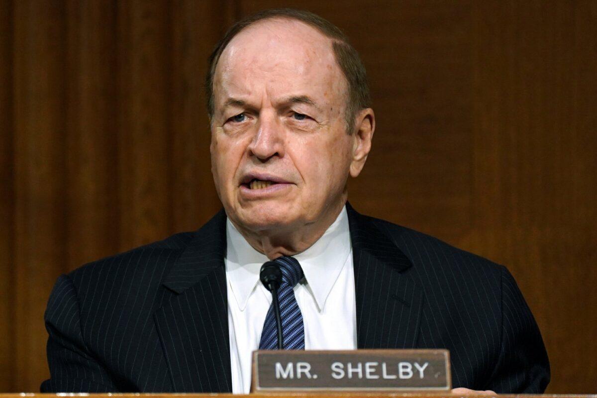 Sen. Richard Shelby (R-Ala.) on Capitol Hill in Washington on Sept. 24, 2020. (Toni L. Sandys/The Washington Post via AP)