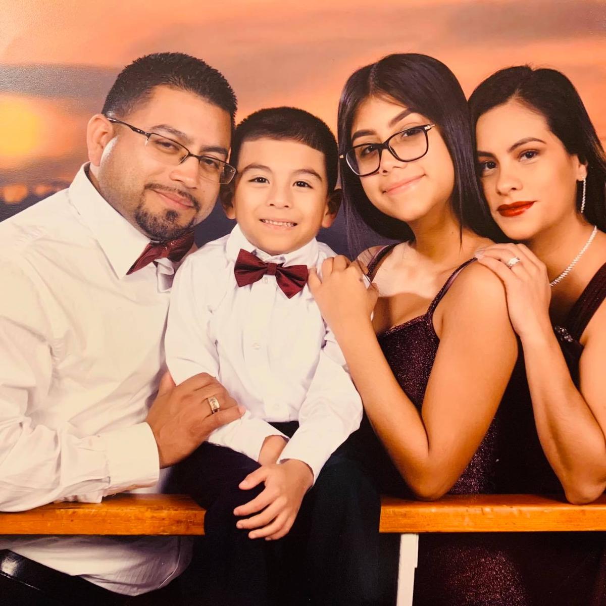 Michael Martinez with his family. (Courtesy of <a href="https://www.facebook.com/angie.martinez.5076">Angie Casas Martinez</a>)