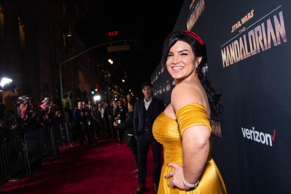 Gina Carano attends the premiere of Disney+'s "The Mandalorian" at El Capitan Theatre in Los Angeles, Calif., on Nov. 13, 2019. (Emma McIntyre/Getty Images)
