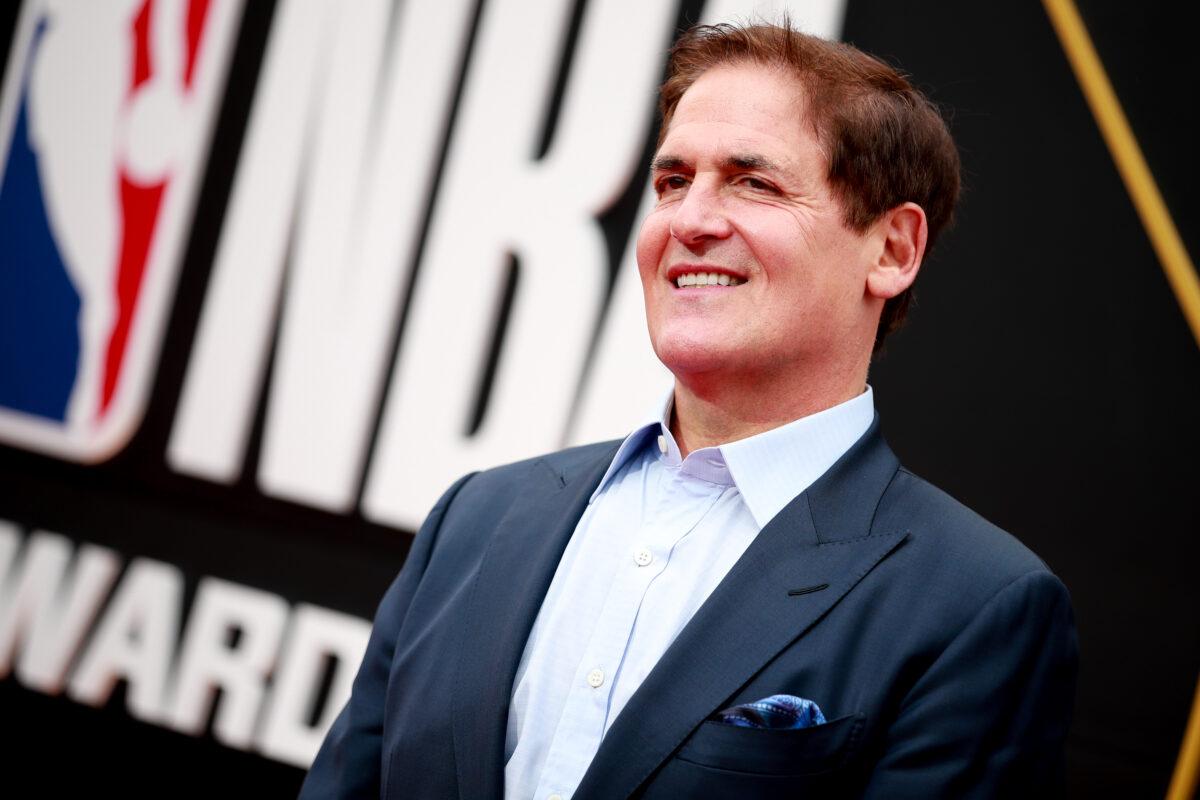 Mark Cuban attends the 2019 NBA Awards at Barker Hangar in Santa Monica, Calif., on June 24, 2019. (Rich Fury/Getty Images)