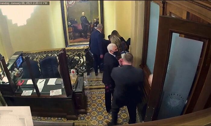 Newly Shown Videos Show Where Pence, Pelosi Went After Capitol Breach on Jan. 6