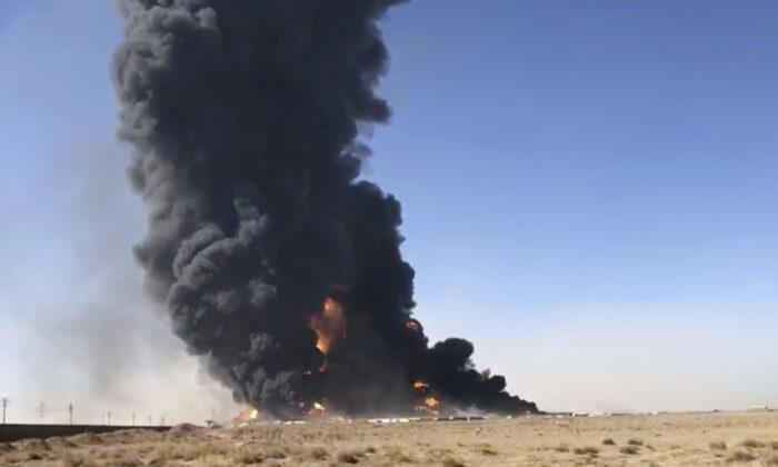 Fuel Tanker Blast at Afghan-Iran Border Causes Massive Fire