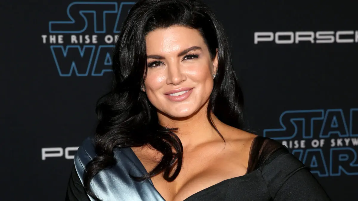 Gina Carano arrives for the World Premiere of "Star Wars: The Rise of Skywalker", the highly anticipated conclusion of the Skywalker saga in Hollywood, Calif. on Dec. 16, 2019. (Jesse Grant/Getty Images for Disney)