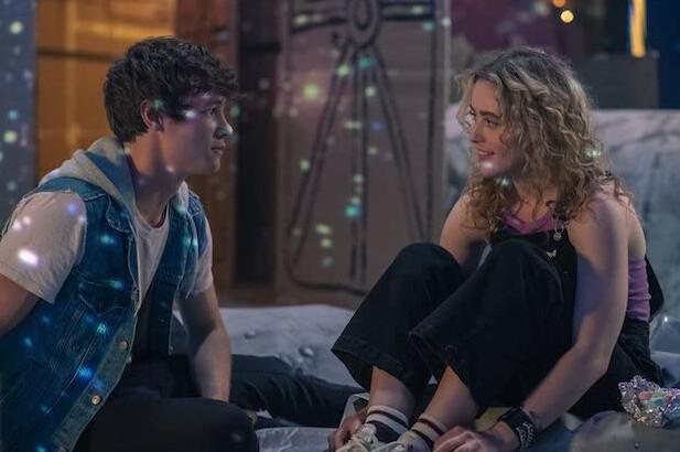 Mark (Kyle Allen) and Margaret (Kathryn Newton) are teens stuck in a time loop, in “The Map of Tiny Perfect Things.” (Amazon Prime Video)