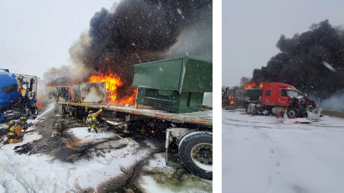 Fiery Multi-Vehicle Crash in Oklahoma Forces Highway Closure, Injuries Reported