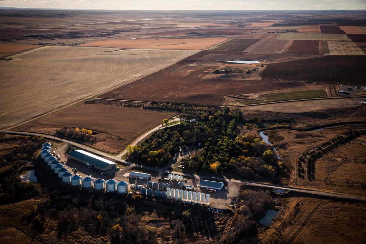 A farm is seen near the land where the proposed Keystone XL pipeline would pass south of Pierre, S.D. on Oct. 13, 2014. (Andrew Burton/Getty Images)