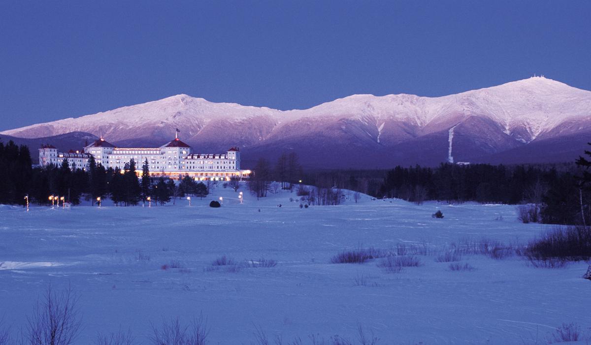 The historic Omni Mount Washington Resort, the only grand hotel in the area that still operates. (Courtesy of Omni Mount Washington Resort)