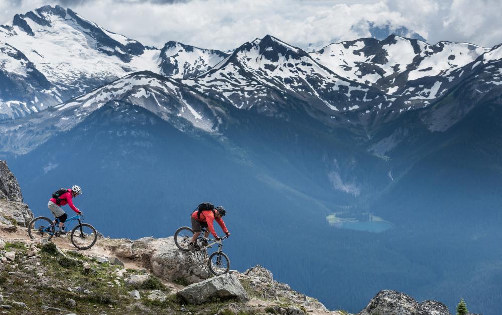 Mountain biking on the Top of the World trail in Whistler, Canada. (TRphotos/Shutterstock)