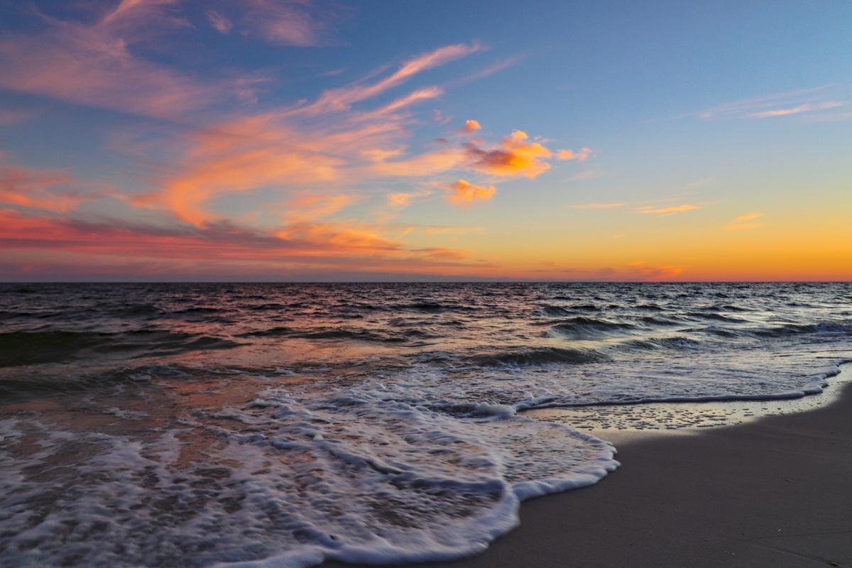 A beach sunset. (Courtesy of Visit Pensacola)