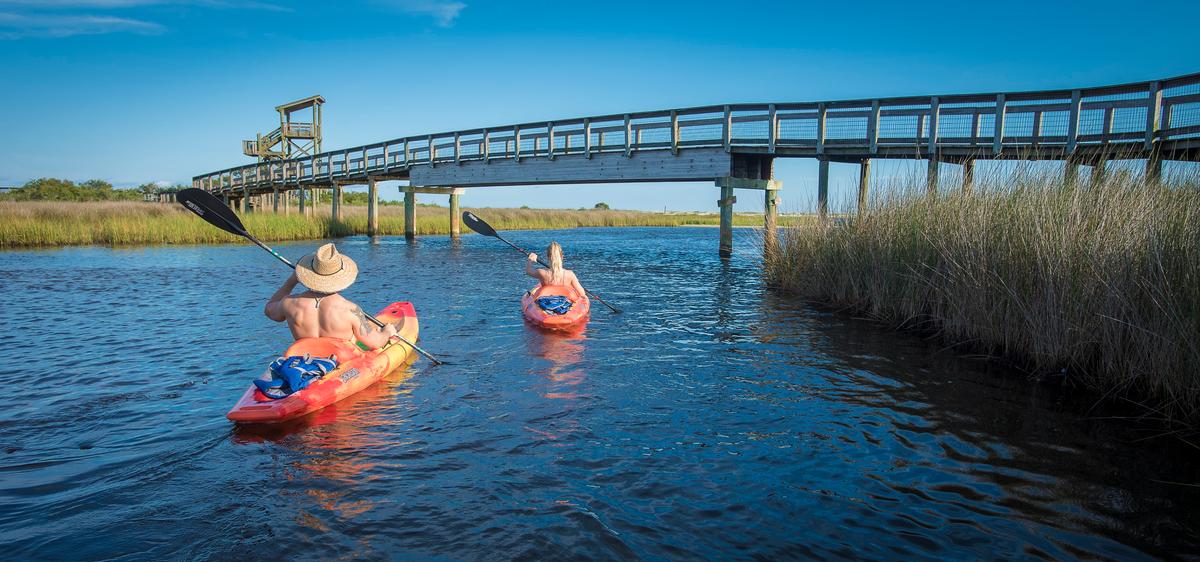 Kayaking is one of many outdoor activities available. (Courtesy of Visit Pensacola)