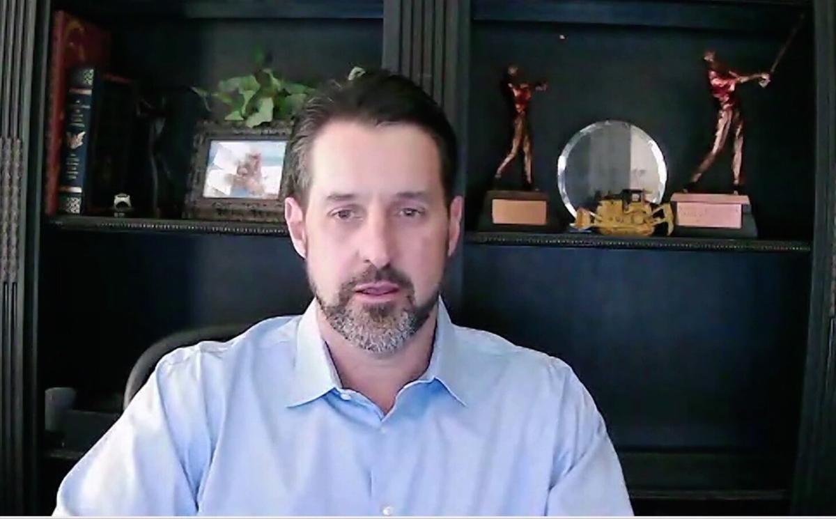 Ryan Palazzo, a pipeline operations executive with 30 years of experience in the industry, speaks with The Epoch Times via video link. (Screenshot via The Epoch Times)