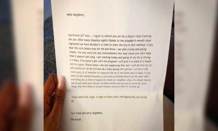 Tired Mom’s Tear-Jerking Apology to Neighbors for Trying the ‘Cry-It-Out’ Method Goes Viral