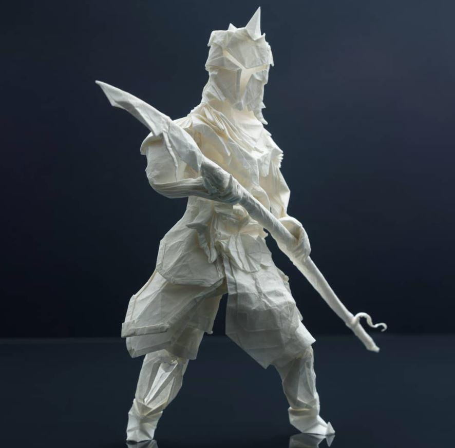 Spear Warrior (2020). (Courtesy of <a href="https://www.instagram.com/jkonkkola_origami/">Juho Könkkölä</a>)