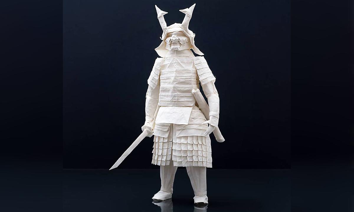 Finnish Origami Artist Creates Incredibly Detailed Samurai Warriors That Take 3 Months to Complete