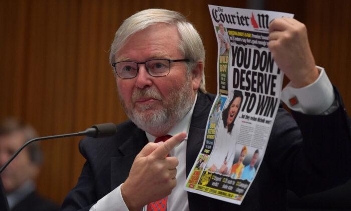 Former Australian PM Kevin Rudd Joins Ukraine Advisory Group