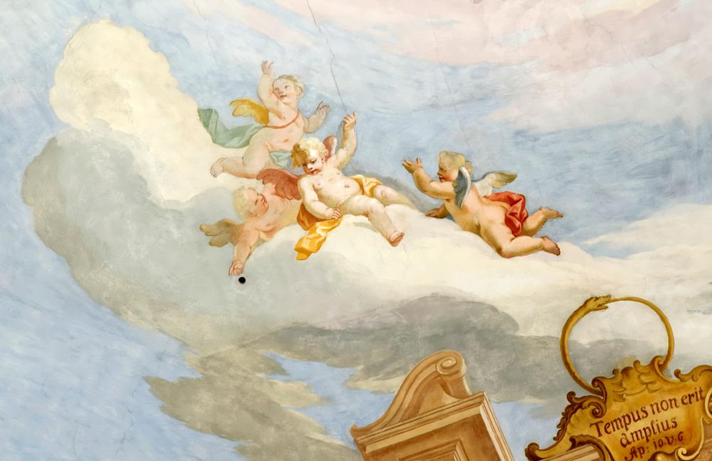 Playful angels keep watch over all who enter the Pilgrimage Church. (Angelina Dimitrova/Shutterstock)