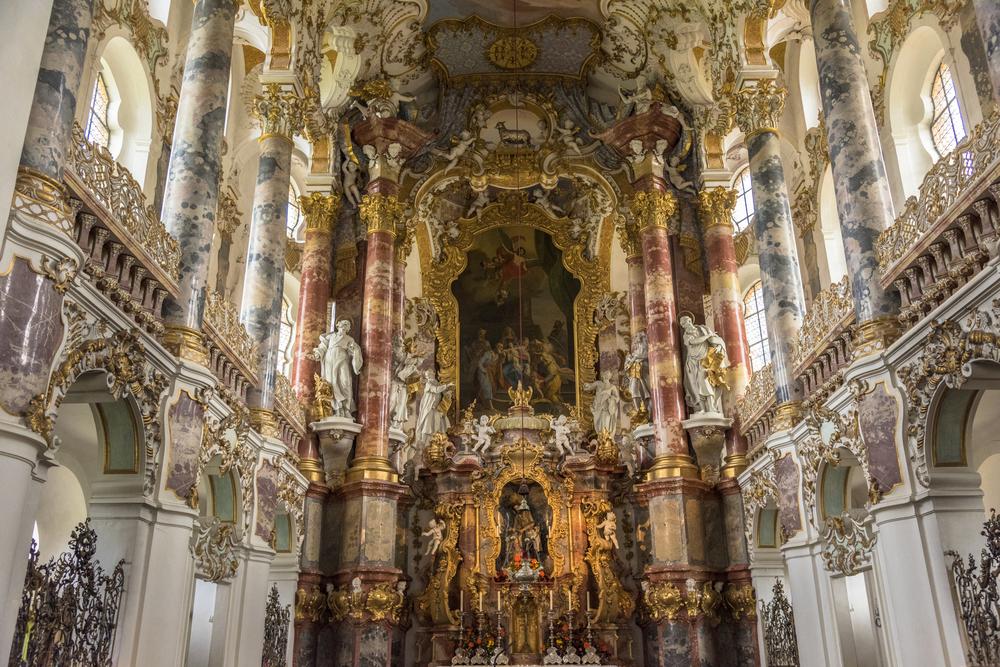 Sublime Bavarian Rococo designs permeate the Pilgrimage Church of Wies. (San Hoyano/Shutterstock)
