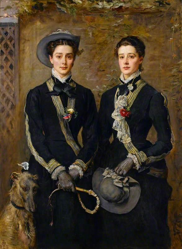 While truth and lies can look the same, they are like identical twins, who can be very different indeed, as the painting “The Twins, Kate and Grace Hoare” (1876), by John Everett Millais, suggests. Kate (L) holds a riding crop and her demure sister, a hat. The Fitzwilliam Museum. (PD-US)