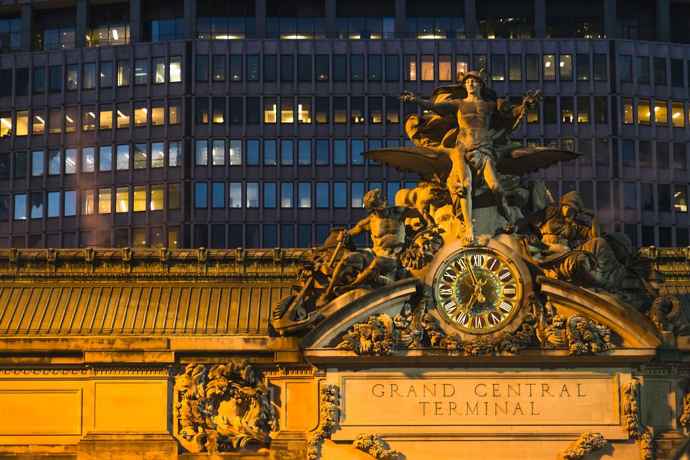 The "Glory of Commerce" sculpture by Jules-Félix Coutan, at Grand Central Terminal in Manhattan, N.Y. (Mikhail Kolesnikov/Shutterstock)