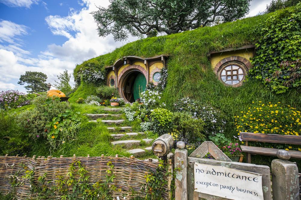 Visitors can take a guided tour of the Hobbiton movie set in New Zealand. (Timo Kaestner/Shutterstock)