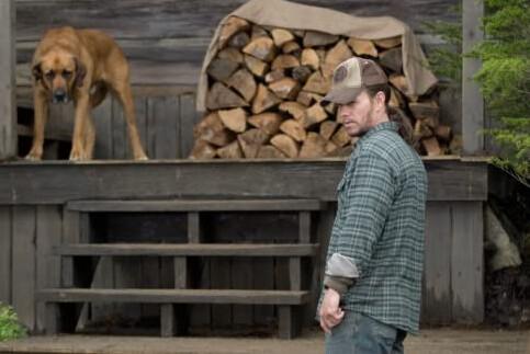 Bob Lee Swagger (Mark Wahlberg) at his Arkansas mountain home in "Shooter." (Paramount Pictures)