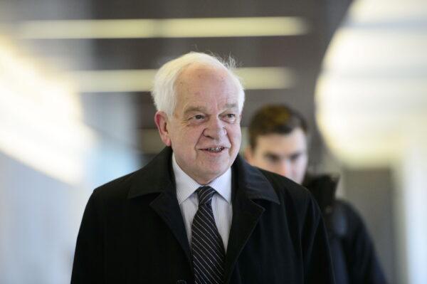 Then-Canada ambassador to China, John McCallum, arrives to brief members of the Foreign Affairs committee regarding China in Ottawa on Friday, Jan. 18, 2019. (Sean Kilpatrick/The Canadian Press)