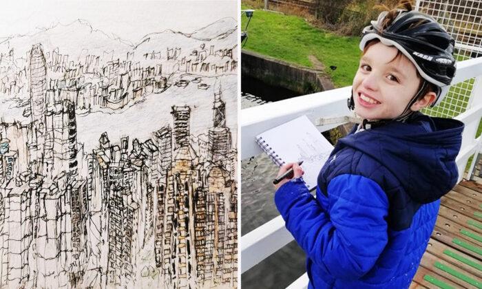 Autistic Boy Draws Detailed Cityscapes From Memory After Just One Look: ‘It’s His Passion’