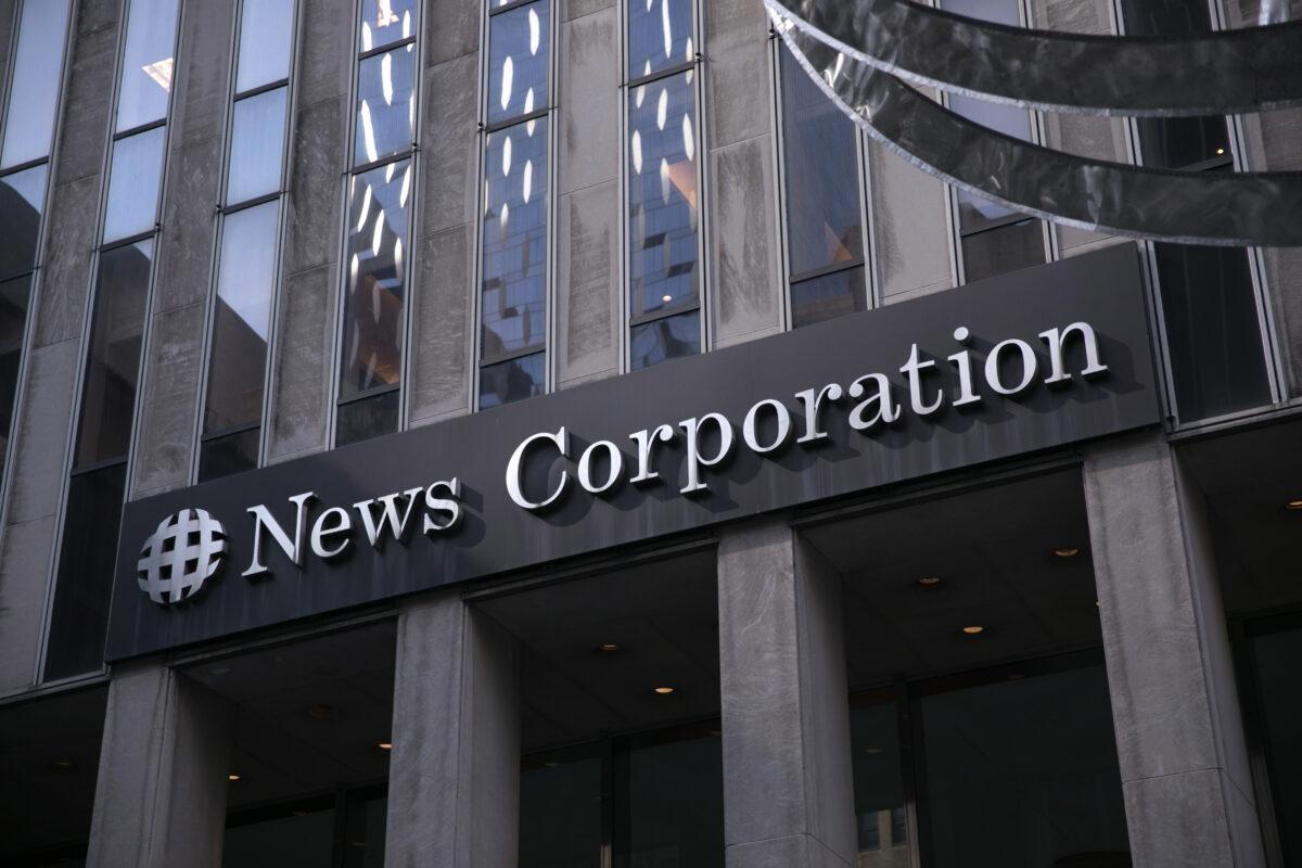 The News Corp. building on 6th Avenue, home to Fox News, the New York Post, and The Wall Street Journal in New York City, on March 20, 2019. (Kevin Hagen/Getty Images)