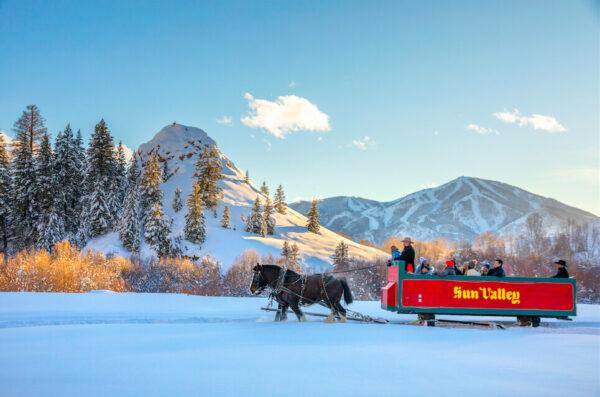 What could be more magical than a sleigh ride in the snow? (Cooper Morton/Courtesy of Sun Valley Resort)