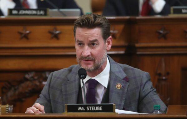 Rep. Greg Steube, Republican of Florida, participates in the House Judiciary Committee hearing as part of the impeachment inquiry into US President Donald Trump on Capitol Hill in Washington, DC on Dec. 9, 2019. (Jonathan Ernst/POOL/AFP via Getty Images)