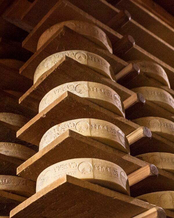 Cheese at La Fiorida agriturismo in Mantello, Italy. (Channaly Philipp/The Epoch Times)