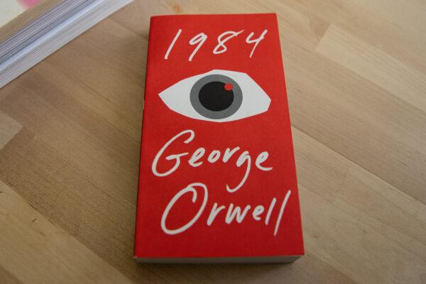 A copy of George Orwell’s novel “1984” sits on a table in New York on Feb. 26, 2021. (Chung I Ho/The Epoch Times)