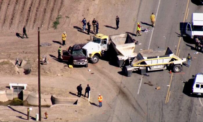 13 Dead After Major California Crash Involving Semi-Truck, SUV With 25 People: Officials