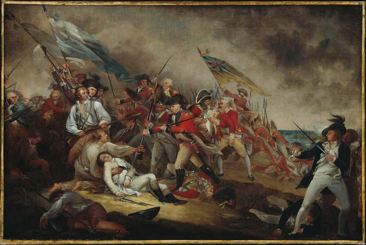 "The Death of General Warren at the Battle of Bunker's Hill, 17 June, 1775," by John Trumbull. (Public Domain)