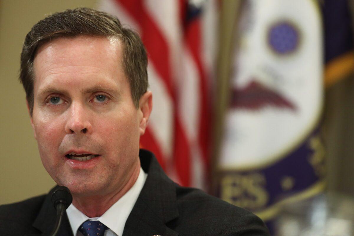 Rep. Rodney Davis (R-Ill.) speaks in Washington on Jan. 9, 2020. (Alex Wong/Getty Images)