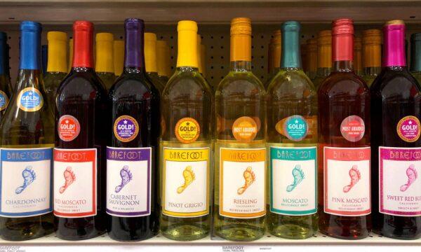 E. & J. Gallo's affordable line of Barefoot wines doubled in sales in the past six years. (Sheila Fitzgerald/shutterstock)