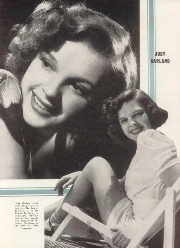 MGM’s supplied 1940 photos of Judy Garland for the Argentine magazine Cinelandia. (Public Domain)