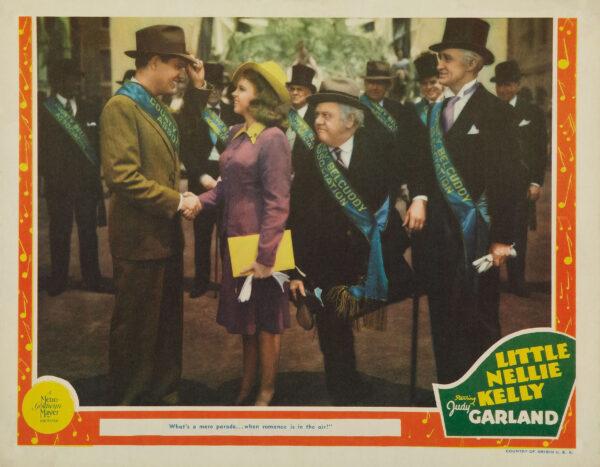 (L–R) Douglas McPhail, Judy Garland, Charles Winninger, and Arthur Shields in “Little Nellie Kelly.” (Public Domain)