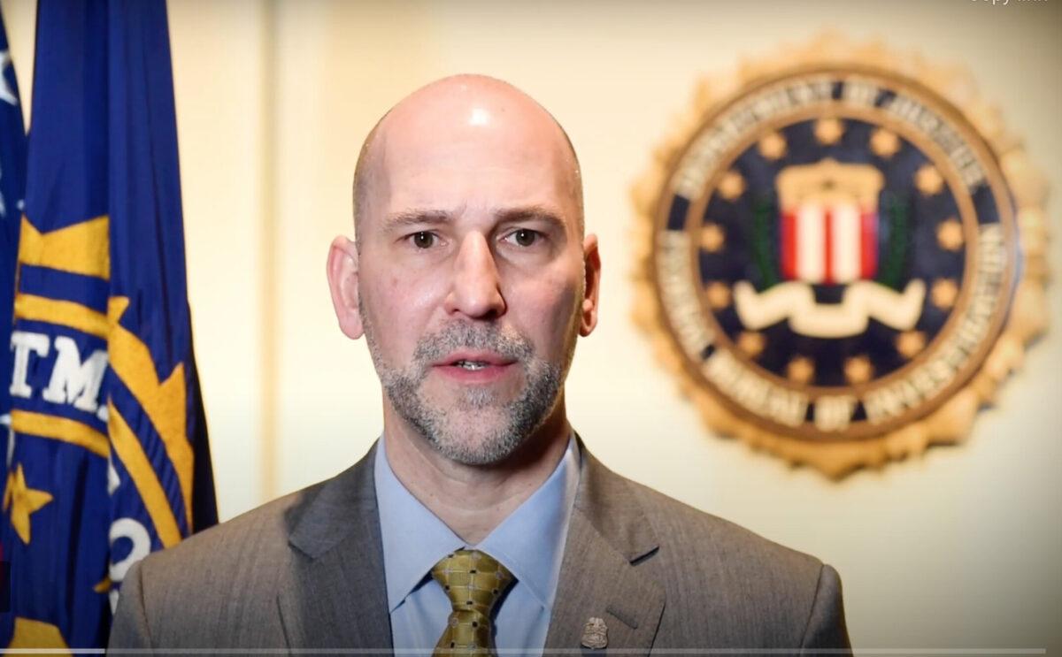 FBI Washington Field Office Assistant Director Steven M. D'Antuono on March 9, 2022. (Screenshot/FBI)
