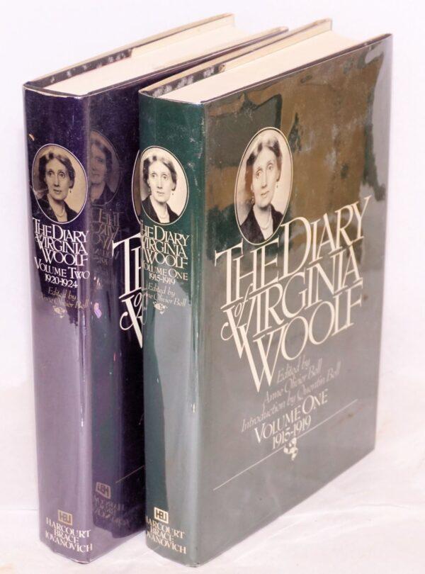 Two volumes of Virginia Woolf’s diary. (Harcourt Brace Jovanovich)