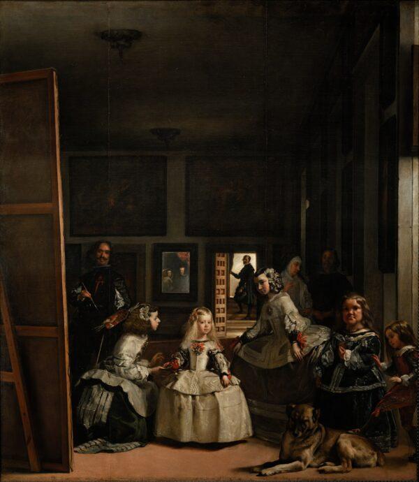 “Las Meninas” (The Maids of Honor), between 1656 and 1657, by Diego Velázquez. Oil on canvas; 10 feet, 5 inches by 9 feet, 1 inch. Prado Museum. (Public Domain)