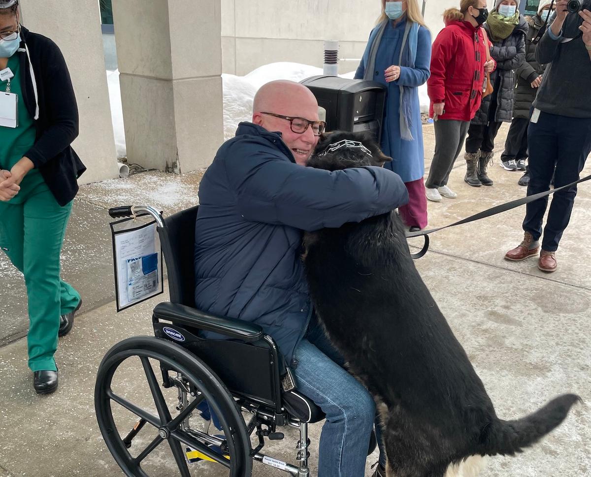 Sadie and Brian when they were reunited with each other. (Courtesy of <a href="https://rbari.org/">Ramapo-Bergen Animal Refuge</a>)