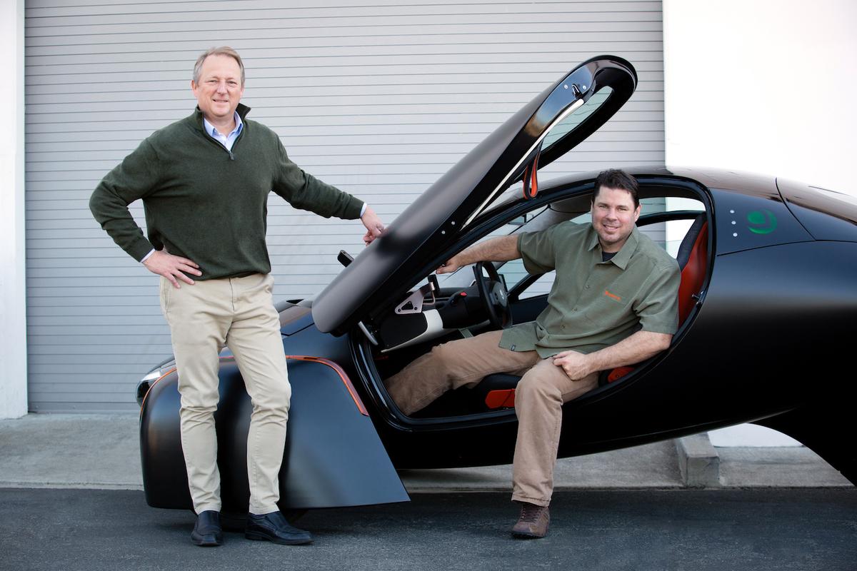 Aptera founders Steve Fambro (L) and Chris Anthony (Courtesy of <a href="https://www.aptera.us/">Aptera Motors</a>)
