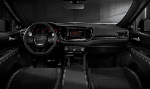 The black interior with leather suede seats. (Courtesy of Stellantis Media)